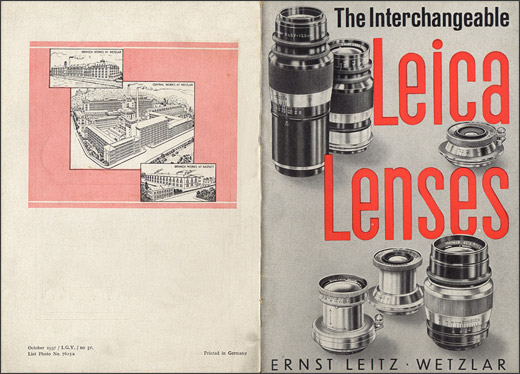 The Interchangeable Leica Lenses.