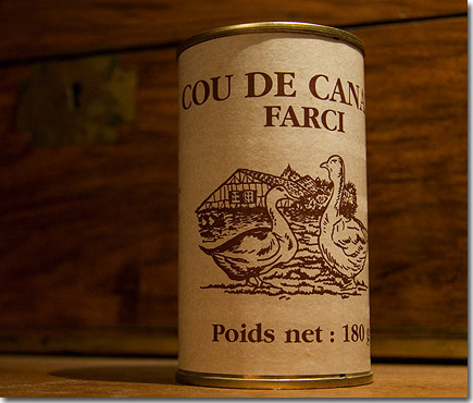 Cou de canard farci.