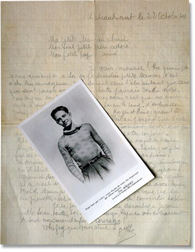 Lettre de Guy Môquet.