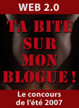 Ta bite sur mon blogue.