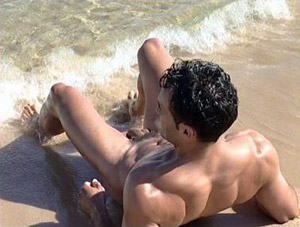 Sur la plage d'Houlgate.