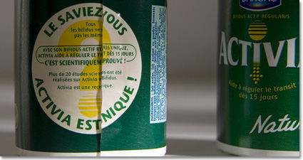 Activia est niqué.