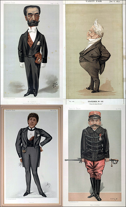 Caricatures Vanity Fair.