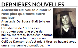 Dernières nouvelles.