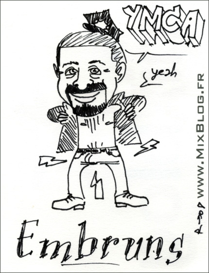 Laurent Gloaguen dessiné par M. Dream.
