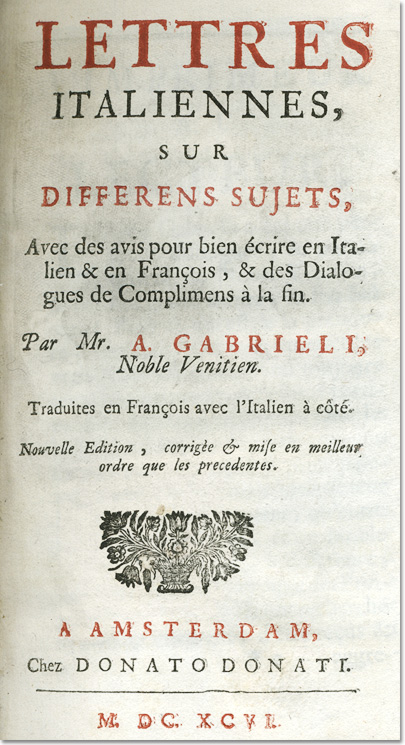 Lettres italiennes.
