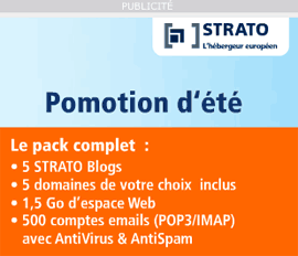 Publicité Strato.