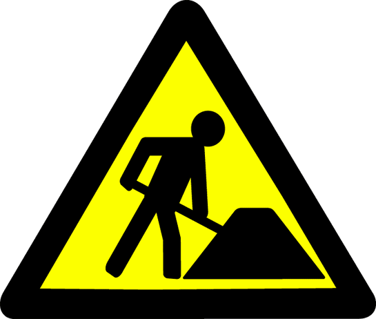 Attention. Travaux.