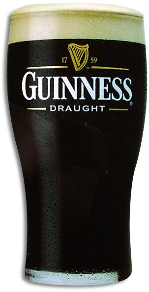 Verre de Guinness bien fraîche