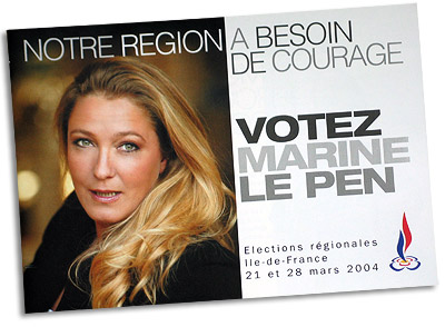 brochure Marine Le Pen régionales 2004