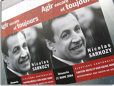 Affiche Nicolas Sarkozy, Cantonales 2004