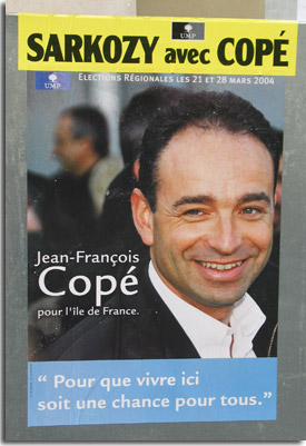 Affiche Jean-François Copé, Régionales 2004