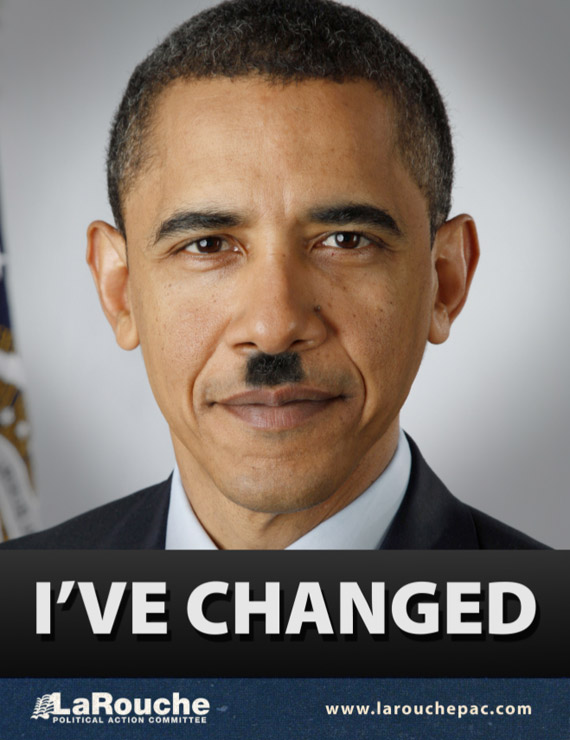 I've changed. LaRouche political poster.