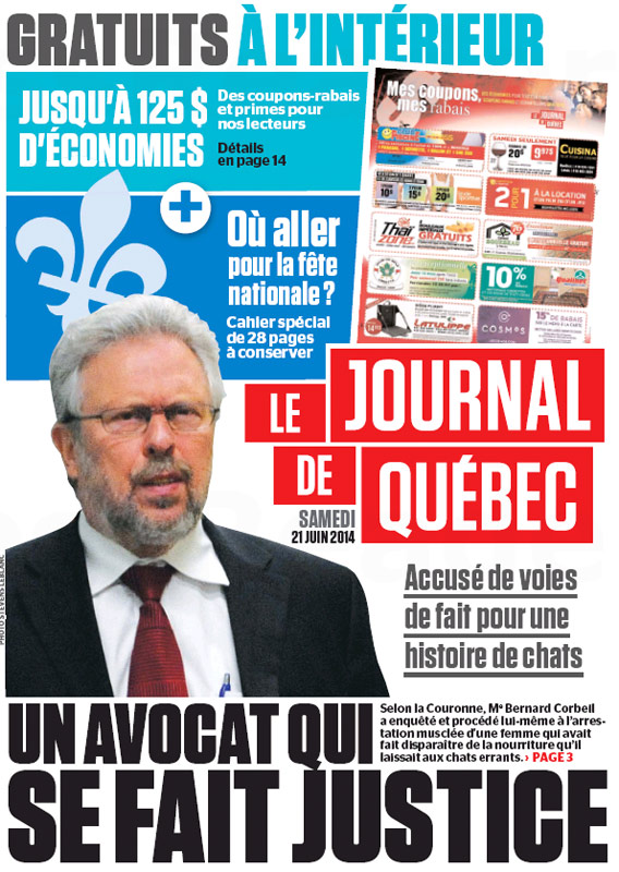 Bernard Corbeil, Journal de Québec