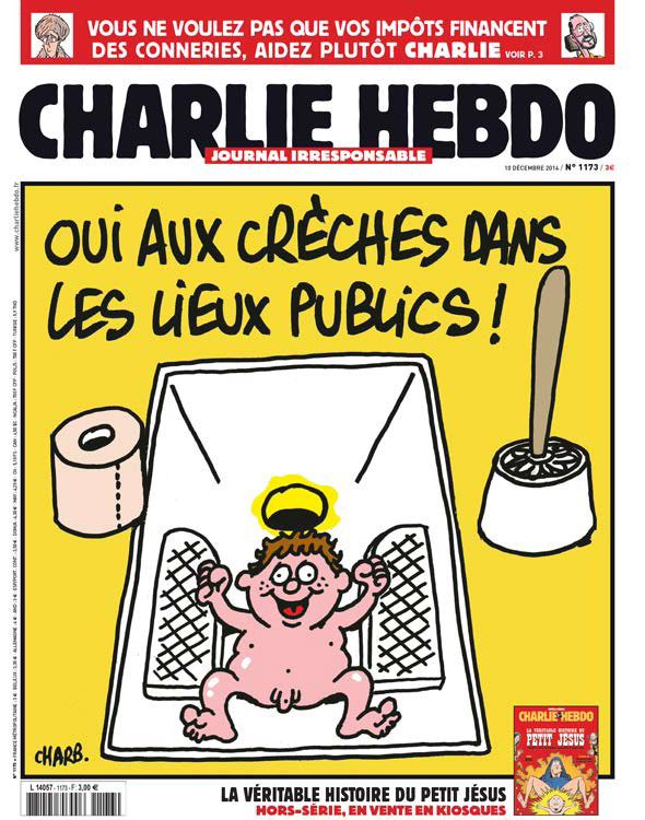 Charlie Hebdo : Oui aux crèches dans les lieux publics