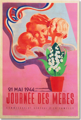 Fête des mères, 1944.