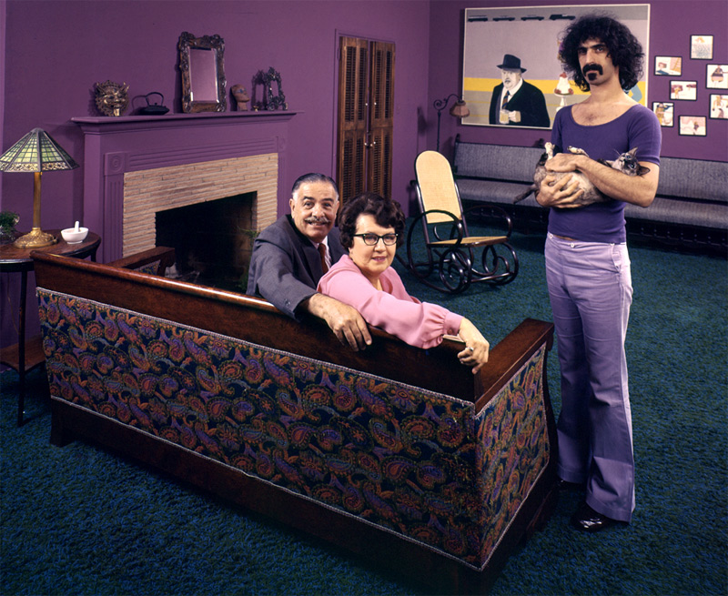 Frank Zappa et ses parents, Francis et Rosemarie