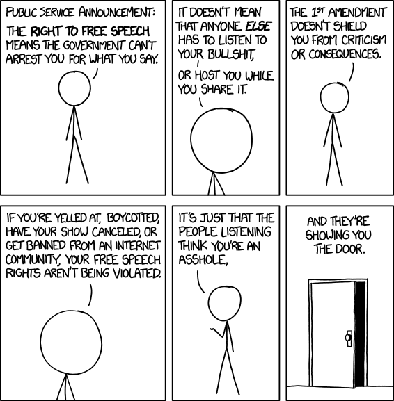 Free speech xkcd