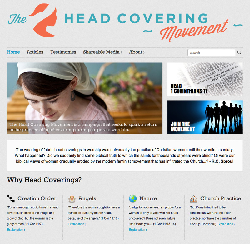 Head covering mouvement website