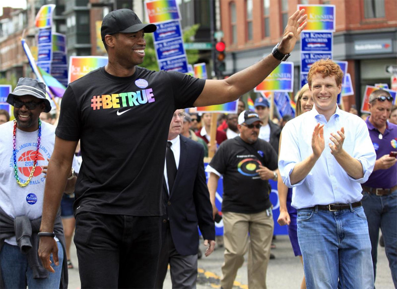 Jason Collins, Gay pride parade in Boston