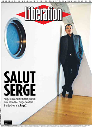 Une de Libération - Salut Serge.