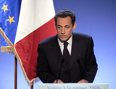 Voeux de Nicolas Sarkozy à la presse.