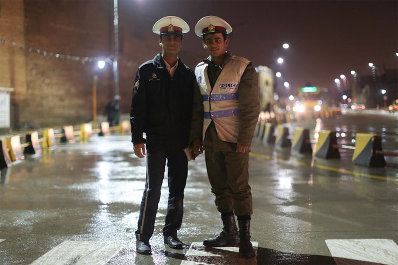 Policiers à Shiraz